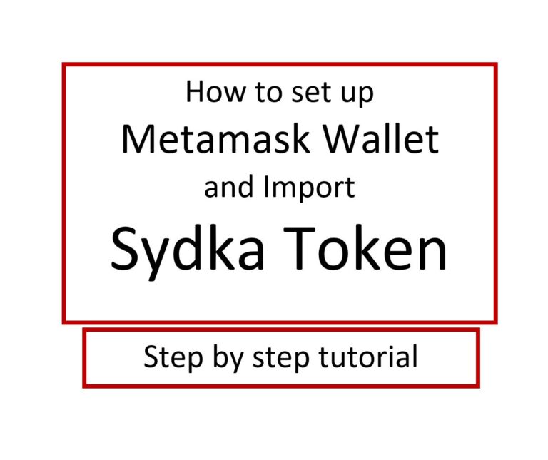 Metamask and Sydka Token